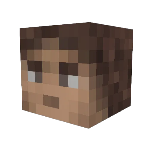 Excelsior3606 Minecraft avatar head, 3D render