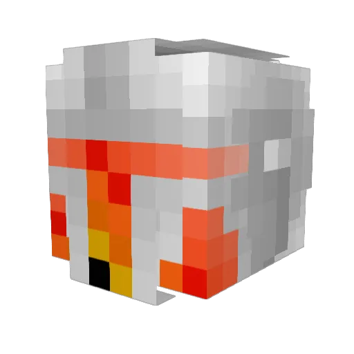 ExcessiveClout Minecraft avatar head, 3D render