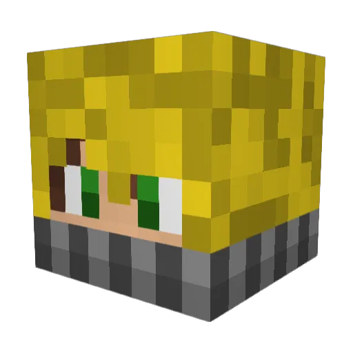 ExcessiveGamer0 Minecraft avatar head, 3D render