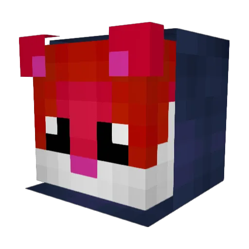 ExcitingPeanut Minecraft avatar head, 3D render