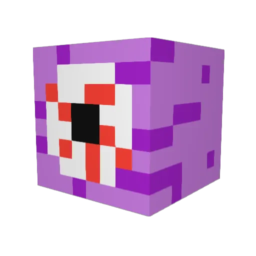 Exclip Minecraft avatar head, 3D render