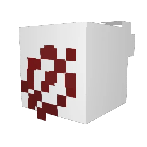 Exclusivisms Minecraft avatar head, 3D render