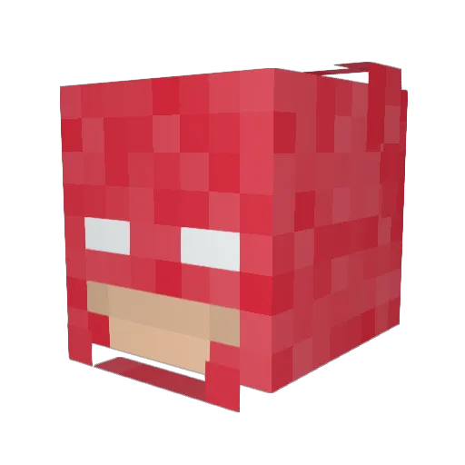 ExcuseMeApollo Minecraft avatar head, 3D render