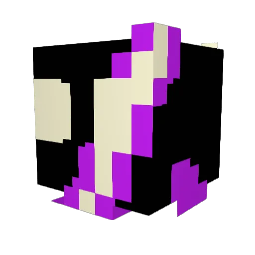 Excvho Minecraft avatar head, 3D render