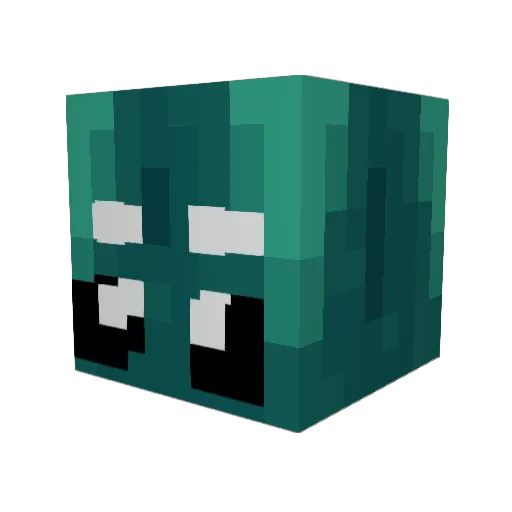 ExeEgemir Minecraft avatar head, 3D render