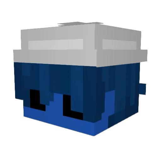 ExeRayy Minecraft avatar head, 3D render