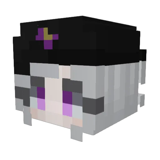Exe_707 Minecraft avatar head, 3D render