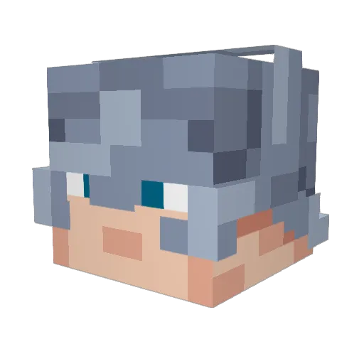 Execosp Minecraft avatar head, 3D render