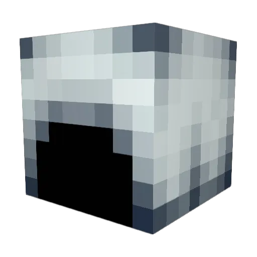 ExecraftYT Minecraft avatar head, 3D render