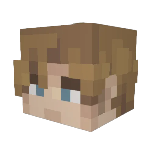 Executable_FILE Minecraft avatar head, 3D render