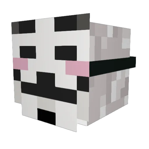 Executed Minecraft avatar head, 3D render