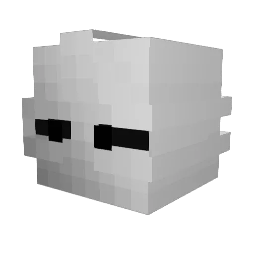 ExecutionerCross Minecraft avatar head, 3D render