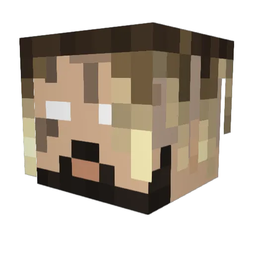 ExedrosPL Minecraft avatar head, 3D render
