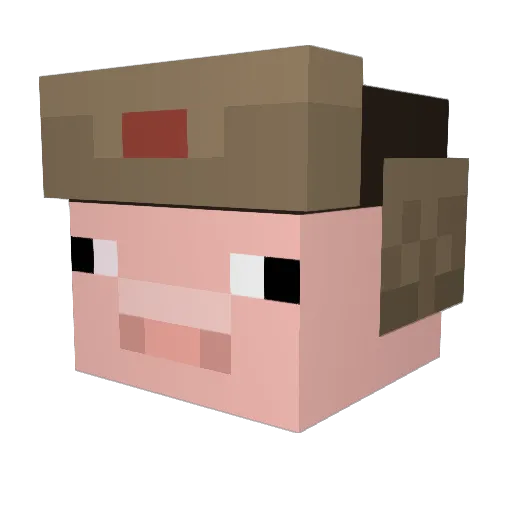 Exen1 Minecraft avatar head, 3D render