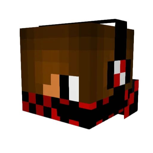 Exen7 Minecraft avatar head, 3D render