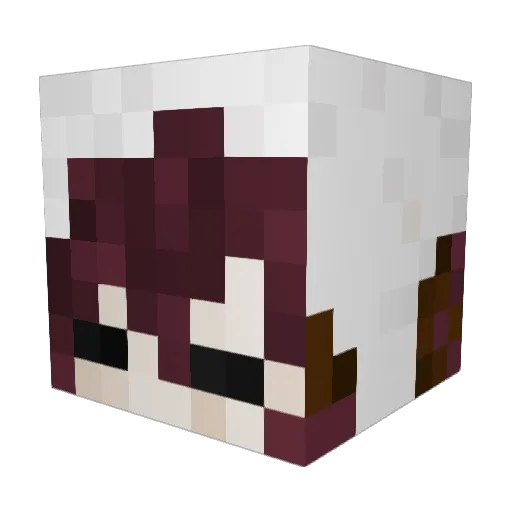 Exephra Minecraft avatar head, 3D render