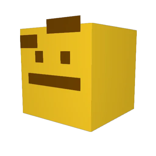 ExertusJD Minecraft avatar head, 3D render