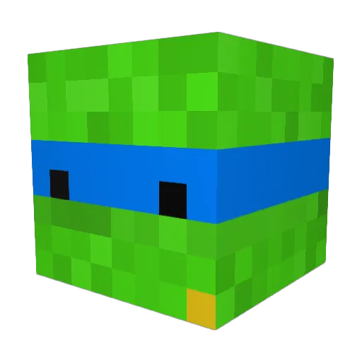ExfintyMc Minecraft avatar head, 3D render