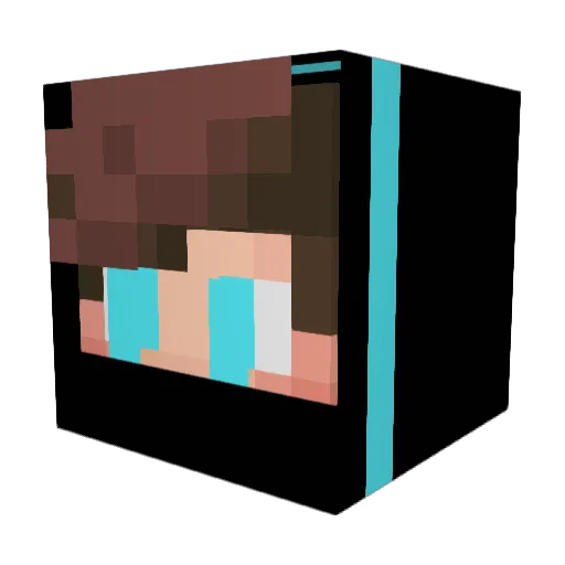 Exforqe Minecraft avatar head, 3D render