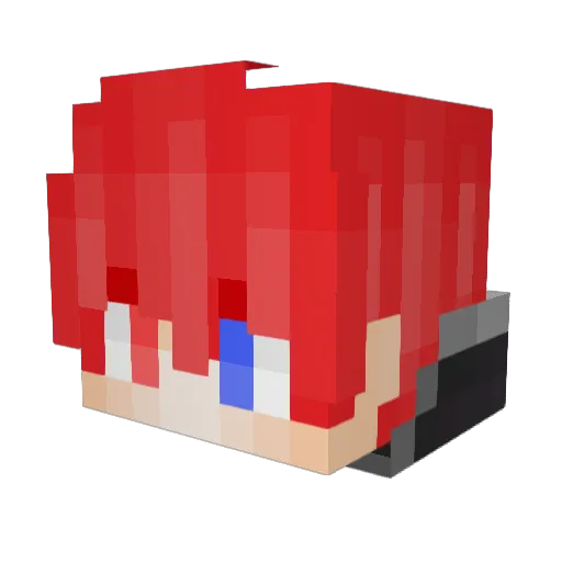 ExhaustingGMS Minecraft avatar head, 3D render