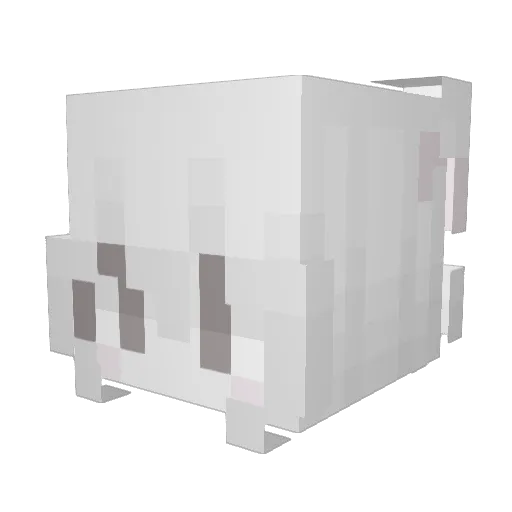 Exhibit Minecraft avatar head, 3D render