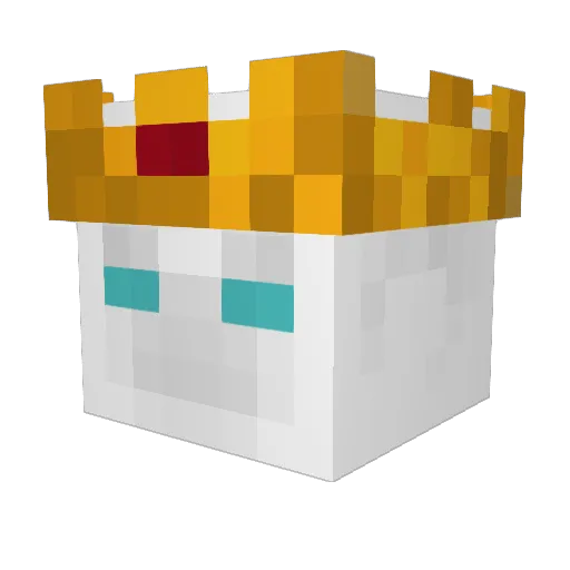 Exhilaratedd Minecraft avatar head, 3D render