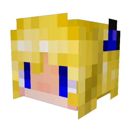 Exia521 Minecraft avatar head, 3D render
