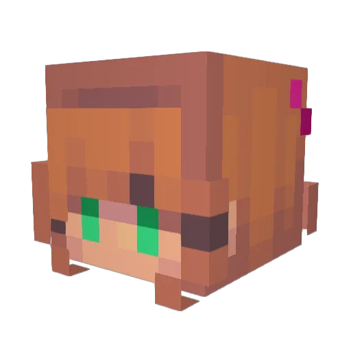 Exia7386 Minecraft avatar head, 3D render