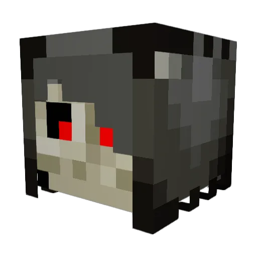Exidyus Minecraft avatar head, 3D render