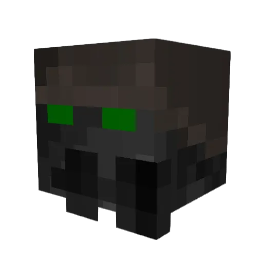 ExilHead Minecraft avatar head, 3D render