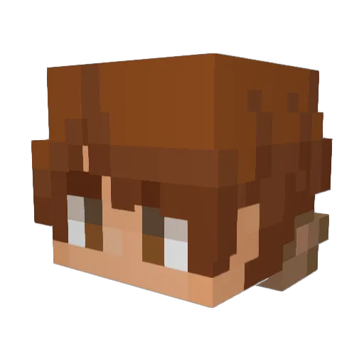 ExiledDeimos Minecraft avatar head, 3D render