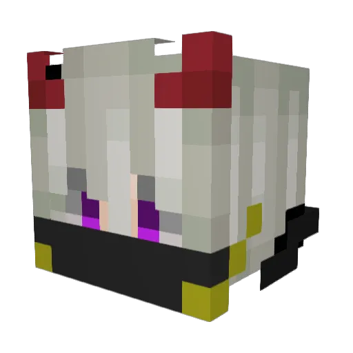 ExiledDemonJKNI Minecraft avatar head, 3D render