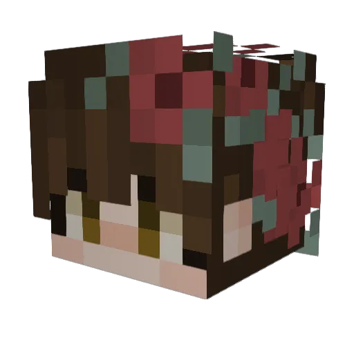 ExiledXenon Minecraft avatar head, 3D render