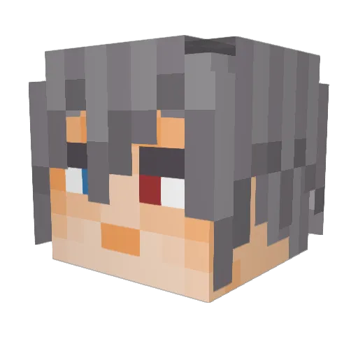 ExiledXolgan Minecraft avatar head, 3D render
