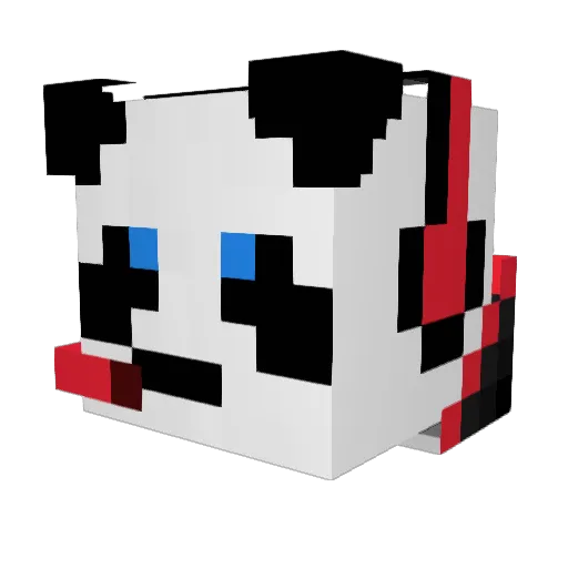 Exiled_Clock Minecraft avatar head, 3D render