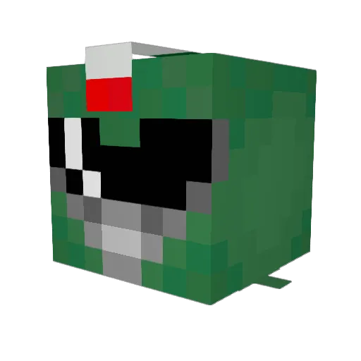 Exiled_Enigma Minecraft avatar head, 3D render