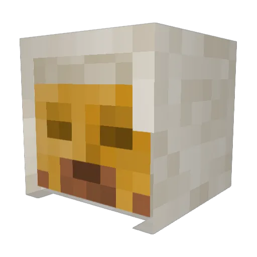 Exiledexodus Minecraft avatar head, 3D render
