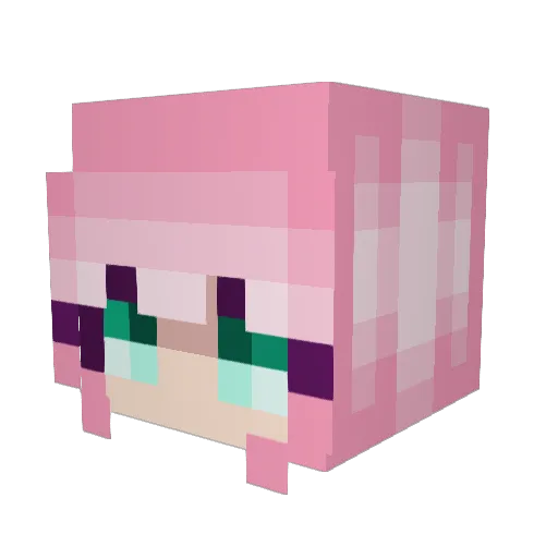 ExilingDementors Minecraft avatar head, 3D render
