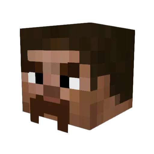EximXD Minecraft avatar head, 3D render