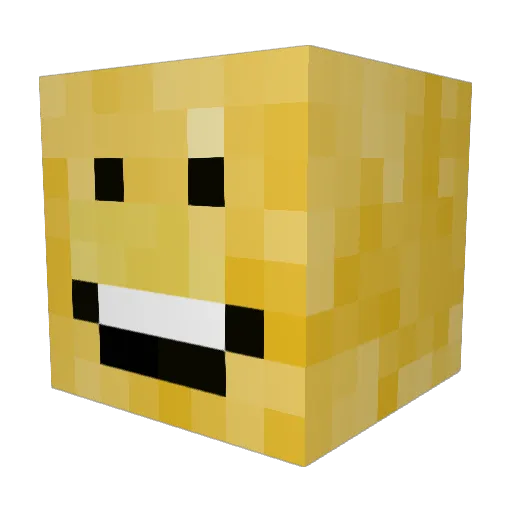 ExistenceHz Minecraft avatar head, 3D render