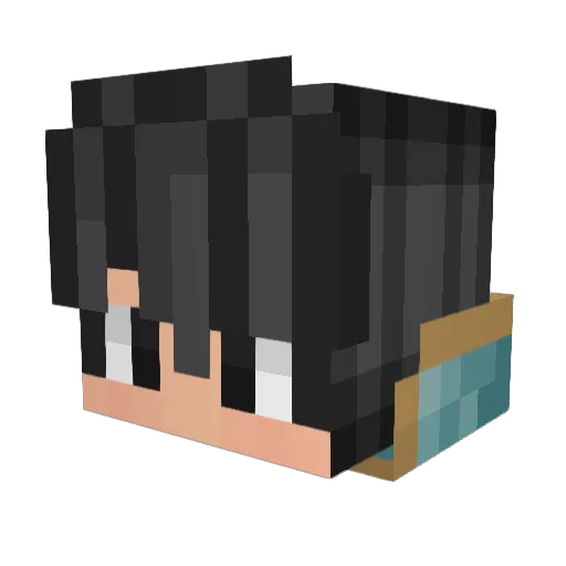 ExistentialCat17 Minecraft avatar head, 3D render