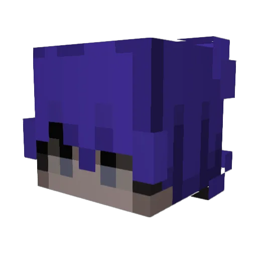 Existential_Void Minecraft avatar head, 3D render