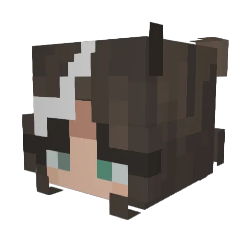 ExistingNahh Minecraft avatar head, 3D render