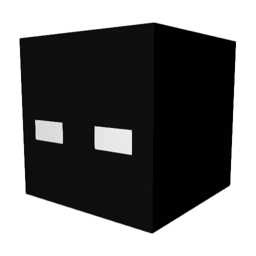 Existinglife_ Minecraft avatar head, 3D render