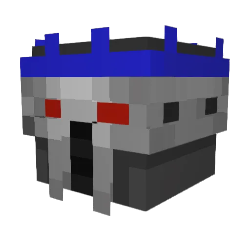 Exisx Minecraft avatar head, 3D render