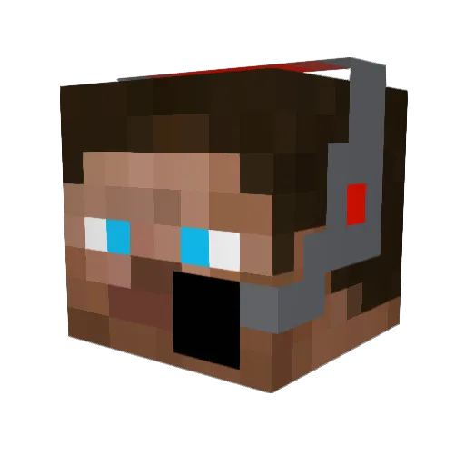Exit_Tx Minecraft avatar head, 3D render