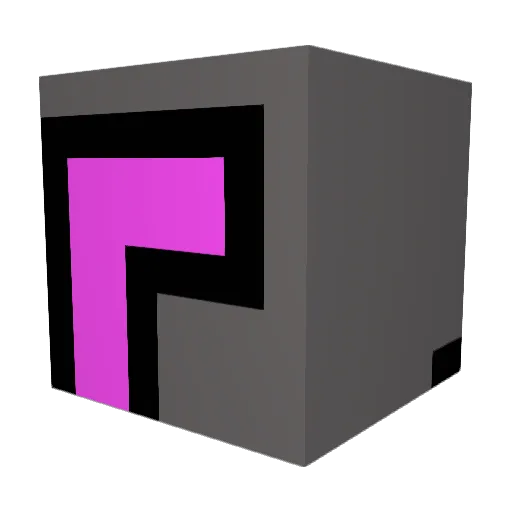 Exitie Minecraft avatar head, 3D render