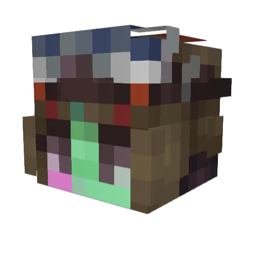 Exiyah Minecraft avatar head, 3D render