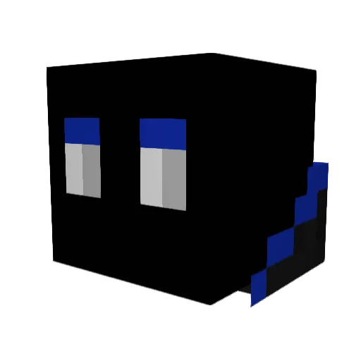 ExoFake Minecraft avatar head, 3D render
