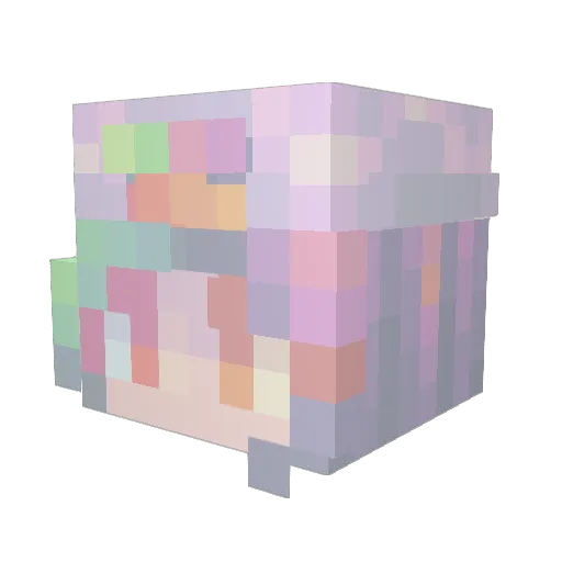 ExoL_Alive Minecraft avatar head, 3D render
